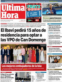 Portada periódico Última Hora