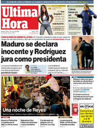 Portada Última Hora 2026-01-06