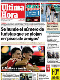 Portada periódico Última Hora