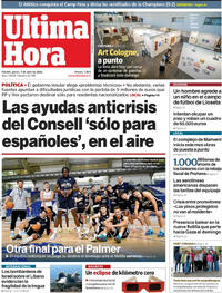 Portada Última Hora 2026-04-09