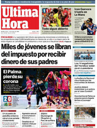 Portada Última Hora 2026-05-11
