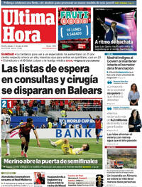 Portada Última Hora 2026-07-11