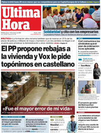 Portada Última Hora 2026-03-19