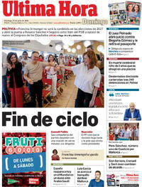 Portada periódico Última Hora